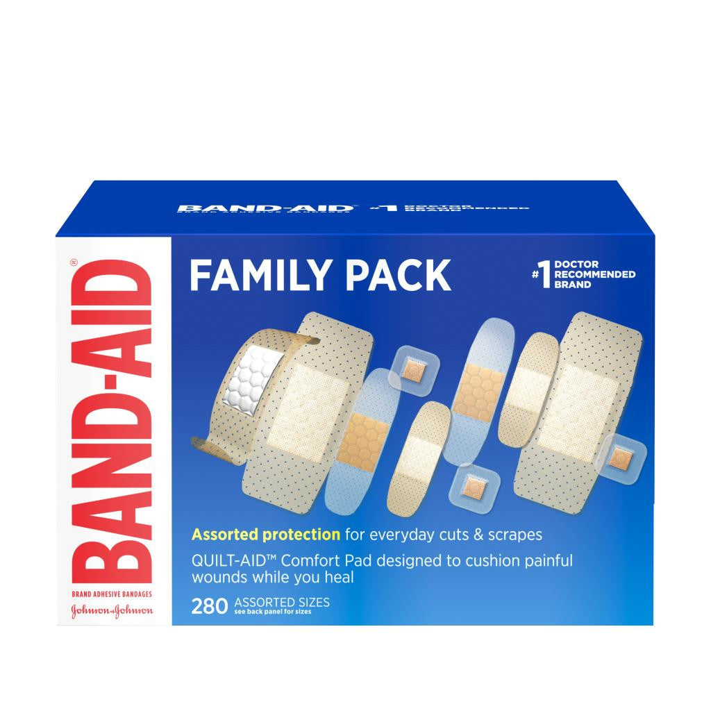 Johnson And Johnson Band Aid Variety Pack Assorted, 280 Ea